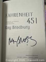 MaxSold Auction: Autographed Fahrenheit 451 by Ray Bradbury - Fullerton (California, USA) SELLER MANAGED Downsizing Online Auction - S. Highland Avenue