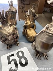 MaxSold Auction: Metal Frog Prince Decor  - Fullerton (California, USA) SELLER MANAGED Downsizing Online Auction - S. Highland Avenue