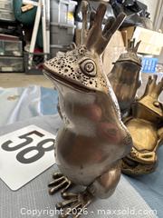 MaxSold Auction: Metal Frog Prince Decor  - Fullerton (California, USA) SELLER MANAGED Downsizing Online Auction - S. Highland Avenue