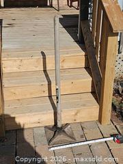 MaxSold Auction: 10x10 Cast Iron/Steel Plate Tamper with Wooden Handle - Ottawa (Ontario, Canada) SELLER MANAGED Downsizing Online Auction - Newport Crescent