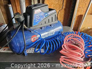 MaxSold Auction: Campbell Hausfeld Electric Air Compressor, 110 PSI, 1-2 gal - Ottawa (Ontario, Canada) SELLER MANAGED Downsizing Online Auction - Newport Crescent