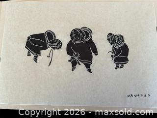 MaxSold Auction: Small Inuit Print, Cape Dorset carving - Ottawa (Dunrobin) (Ontario, Canada) SELLER MANAGED Downsizing Online Auction - Greenland Road