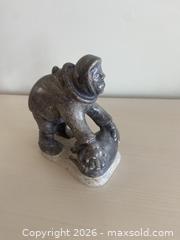 MaxSold Auction: Three (3) Vintage Inuit Soapstone  and Whalebone Sculptures - Ottawa (Dunrobin) (Ontario, Canada) SELLER MANAGED Downsizing Online Auction - Greenland Road