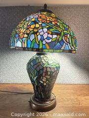 MaxSold Auction: Tiffany style glass lamp 30”  - Cocoa (Florida, USA) SELLER MANAGED Estate Sale Online Auction - Broadcast Court