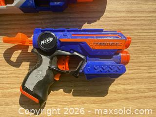 MaxSold Auction: 3-Piece Nerf & X-Shot Foam Dart Blasters - Saanich (British Columbia, Canada) SELLER MANAGED Downsizing Online Auction - Dunsterville Avenue