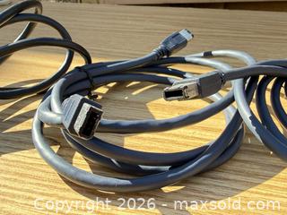 MaxSold Auction: 3x 6 ft 4-pin (mini) High Speed FireWire Cables (IEEE 1394) - Saanich (British Columbia, Canada) SELLER MANAGED Downsizing Online Auction - Dunsterville Avenue