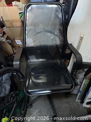 MaxSold Auction: Black Steel Office Chair with Casters and Armrests - Saanich (British Columbia, Canada) SELLER MANAGED Downsizing Online Auction - Dunsterville Avenue