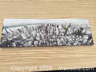 MaxSold Auction: Black & White City Skyline Canvas Wall Art (Landscape) - Saanich (British Columbia, Canada) SELLER MANAGED Downsizing Online Auction - Dunsterville Avenue
