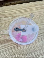 MaxSold Auction: Cultivated Concepts Co Cherry Print Pink/Clear Tumbler - Saanich (British Columbia, Canada) SELLER MANAGED Downsizing Online Auction - Dunsterville Avenue