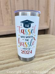 MaxSold Auction: Graduation Metal Tumbler - Saanich (British Columbia, Canada) SELLER MANAGED Downsizing Online Auction - Dunsterville Avenue