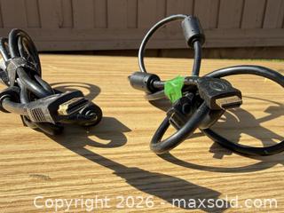 MaxSold Auction: HDMI Cables (2) Standard Type A, High Speed with Ethernet, Approx 2m, Black - Saanich (British Columbia, Canada) SELLER MANAGED Downsizing Online Auction - Dunsterville Avenue