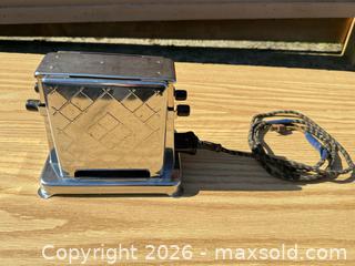 MaxSold Auction: H&S Products Vintage Two-Slice Chrome Electric Toaster - Saanich (British Columbia, Canada) SELLER MANAGED Downsizing Online Auction - Dunsterville Avenue