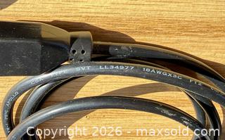 MaxSold Auction: IEC 3?pin to 2?prong NEMA Power Cords, 18 AWG, 6 ft, Black - Saanich (British Columbia, Canada) SELLER MANAGED Downsizing Online Auction - Dunsterville Avenue