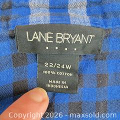 MaxSold Auction: Lane Bryant Plus Size 22/24W Plaid Cotton Tunic Blouse - Saanich (British Columbia, Canada) SELLER MANAGED Downsizing Online Auction - Dunsterville Avenue