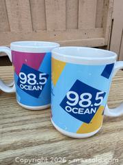 MaxSold Auction: Lot of 5 Chippy 98.5 OCEAN Promotional Ceramic Coffee Mugs - Saanich (British Columbia, Canada) SELLER MANAGED Downsizing Online Auction - Dunsterville Avenue