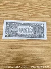 MaxSold Auction: Massive Replica $1 One Dollar Banknote Prop (Cotton-Linen, 16 x 7 in) - Saanich (British Columbia, Canada) SELLER MANAGED Downsizing Online Auction - Dunsterville Avenue