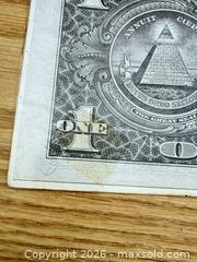 MaxSold Auction: Massive Replica $1 One Dollar Banknote Prop (Cotton-Linen, 16 x 7 in) - Saanich (British Columbia, Canada) SELLER MANAGED Downsizing Online Auction - Dunsterville Avenue