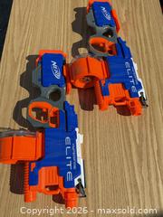 MaxSold Auction: Nerf N-Strike Elite HyperFire Motorized Dart Blasters (Pair) - Saanich (British Columbia, Canada) SELLER MANAGED Downsizing Online Auction - Dunsterville Avenue