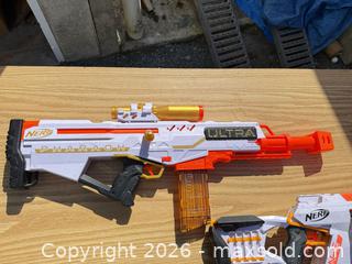 MaxSold Auction: Nerf Ultra Pharaoh & Ultra One Motorized Dart Blasters - Saanich (British Columbia, Canada) SELLER MANAGED Downsizing Online Auction - Dunsterville Avenue