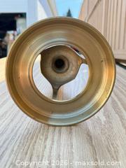 MaxSold Auction: Polished Brass Taper Candlestick Holder, 20" Tall - Saanich (British Columbia, Canada) SELLER MANAGED Downsizing Online Auction - Dunsterville Avenue