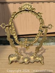 MaxSold Auction: Rococo/Victorian Brass Gilt Tabletop Mirror Frame, 13.5 x 11.5 - Saanich (British Columbia, Canada) SELLER MANAGED Downsizing Online Auction - Dunsterville Avenue