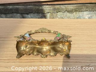 MaxSold Auction: Rococo/Victorian Brass Gilt Tabletop Mirror Frame, 13.5 x 11.5 - Saanich (British Columbia, Canada) SELLER MANAGED Downsizing Online Auction - Dunsterville Avenue