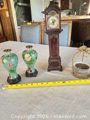 MaxSold Auction: Cloisonné Vases, Miniature Wooden Mantel Clock & Decorative Plates - Las Vegas (Nevada, USA) PARTNER MANAGED Estate Sale Online Auction - South 16th Street