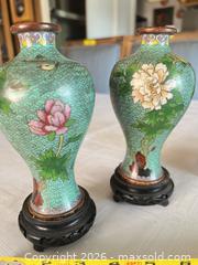 MaxSold Auction: Cloisonné Vases, Miniature Wooden Mantel Clock & Decorative Plates - Las Vegas (Nevada, USA) PARTNER MANAGED Estate Sale Online Auction - South 16th Street