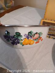 MaxSold Auction: Decorative Set: Handpainted Plate, Enamel Fruit Bowl, Tin Tray, Boxed Scarves - Las Vegas (Nevada, USA) PARTNER MANAGED Estate Sale Online Auction - South 16th Street