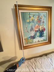 MaxSold Auction: Framed Oil on Canvas Floral Still Life, Large, Signed - Las Vegas (Nevada, USA) PARTNER MANAGED Estate Sale Online Auction - South 16th Street