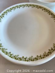 MaxSold Auction: Green Floral Border Dinnerware Set — Plates, Cups, Saucers, Creamers - Las Vegas (Nevada, USA) PARTNER MANAGED Estate Sale Online Auction - South 16th Street