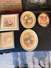 MaxSold Auction: Lot of 5 Framed Floral Prints (Rectangular & Oval Frames) - Las Vegas (Nevada, USA) PARTNER MANAGED Estate Sale Online Auction - South 16th Street
