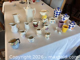 MaxSold Auction: Maruhon Ware & Assorted Japanese Ceramic Pitchers & Canisters (10+) - Las Vegas (Nevada, USA) PARTNER MANAGED Estate Sale Online Auction - South 16th Street
