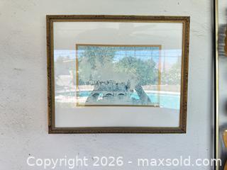 MaxSold Auction: Metal Floral Wall Sculpture with Two Framed Prints & Clocks - Las Vegas (Nevada, USA) PARTNER MANAGED Estate Sale Online Auction - South 16th Street