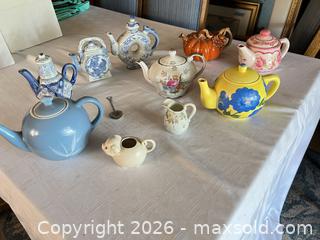 MaxSold Auction: Porcelain/Ceramic Floral Teapot, Creamer & Tea Strainer - Las Vegas (Nevada, USA) PARTNER MANAGED Estate Sale Online Auction - South 16th Street