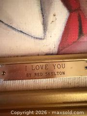 MaxSold Auction: Red Skelton "I Love You" 1990 Limited Edition Canvas Print - Las Vegas (Nevada, USA) PARTNER MANAGED Estate Sale Online Auction - South 16th Street