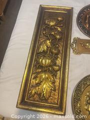 MaxSold Auction: Set of 6 Gilded Carved Wall Plaques & Decorative Plates - Las Vegas (Nevada, USA) PARTNER MANAGED Estate Sale Online Auction - South 16th Street