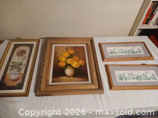 MaxSold Auction: Set of Framed Floral Oil Paintings, Signed - Las Vegas (Nevada, USA) PARTNER MANAGED Estate Sale Online Auction - South 16th Street