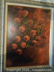 MaxSold Auction: Signed Oil on Canvas Floral Painting with Ornate Gilt Frame - Las Vegas (Nevada, USA) PARTNER MANAGED Estate Sale Online Auction - South 16th Street