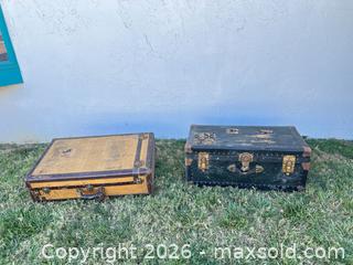 MaxSold Auction: Two Vintage Steamer Trunks with Multiple Garments - Las Vegas (Nevada, USA) PARTNER MANAGED Estate Sale Online Auction - South 16th Street