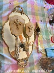 MaxSold Auction: Victorian/Rococo Gold-Tone Vanity Set with Tray & Mirrors - Las Vegas (Nevada, USA) PARTNER MANAGED Estate Sale Online Auction - South 16th Street