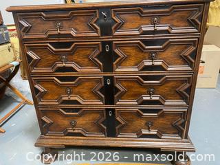 MaxSold Auction: Antique T.B. & W. Cockayne Sheffield Chest of Drawers - Camarillo (California, USA) PARTNER MANAGED Estate Sale Online Auction - Corte Malpaso Court