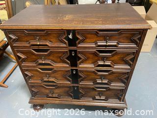 MaxSold Auction: Antique T.B. & W. Cockayne Sheffield Chest of Drawers - Camarillo (California, USA) PARTNER MANAGED Estate Sale Online Auction - Corte Malpaso Court