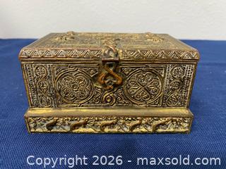 MaxSold Auction: Antique Tiffany Studios Venetian Pattern Bronze Desk Box - Camarillo (California, USA) PARTNER MANAGED Estate Sale Online Auction - Corte Malpaso Court