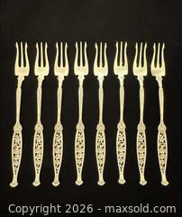 MaxSold Auction: Eight Antique Sterling Silver Cocktail Forks  - Camarillo (California, USA) PARTNER MANAGED Estate Sale Online Auction - Corte Malpaso Court