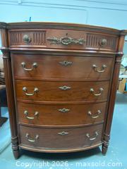 MaxSold Auction: French Style Tall Chest of Drawers with Lock and Key - Camarillo (California, USA) PARTNER MANAGED Estate Sale Online Auction - Corte Malpaso Court
