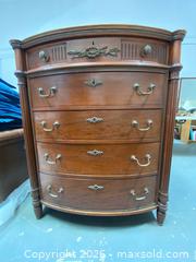 MaxSold Auction: French Style Tall Chest of Drawers with Lock and Key - Camarillo (California, USA) PARTNER MANAGED Estate Sale Online Auction - Corte Malpaso Court