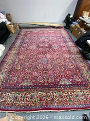 MaxSold Auction: Large Colorful Hand Knotted Persian Rug 13.3’ x 10’ - Camarillo (California, USA) PARTNER MANAGED Estate Sale Online Auction - Corte Malpaso Court