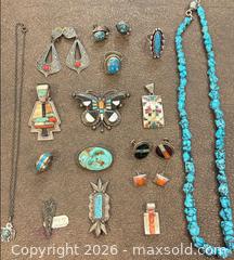 MaxSold Auction: Silver and Turquoise Jewelry  - Camarillo (California, USA) PARTNER MANAGED Estate Sale Online Auction - Corte Malpaso Court