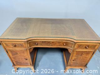 MaxSold Auction: Vintage Karpen Kneehole Desk Inlaid Wood  - Camarillo (California, USA) PARTNER MANAGED Estate Sale Online Auction - Corte Malpaso Court